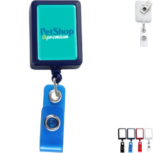 Jumbo Vertical Rectangle Badge Reel - DE3504