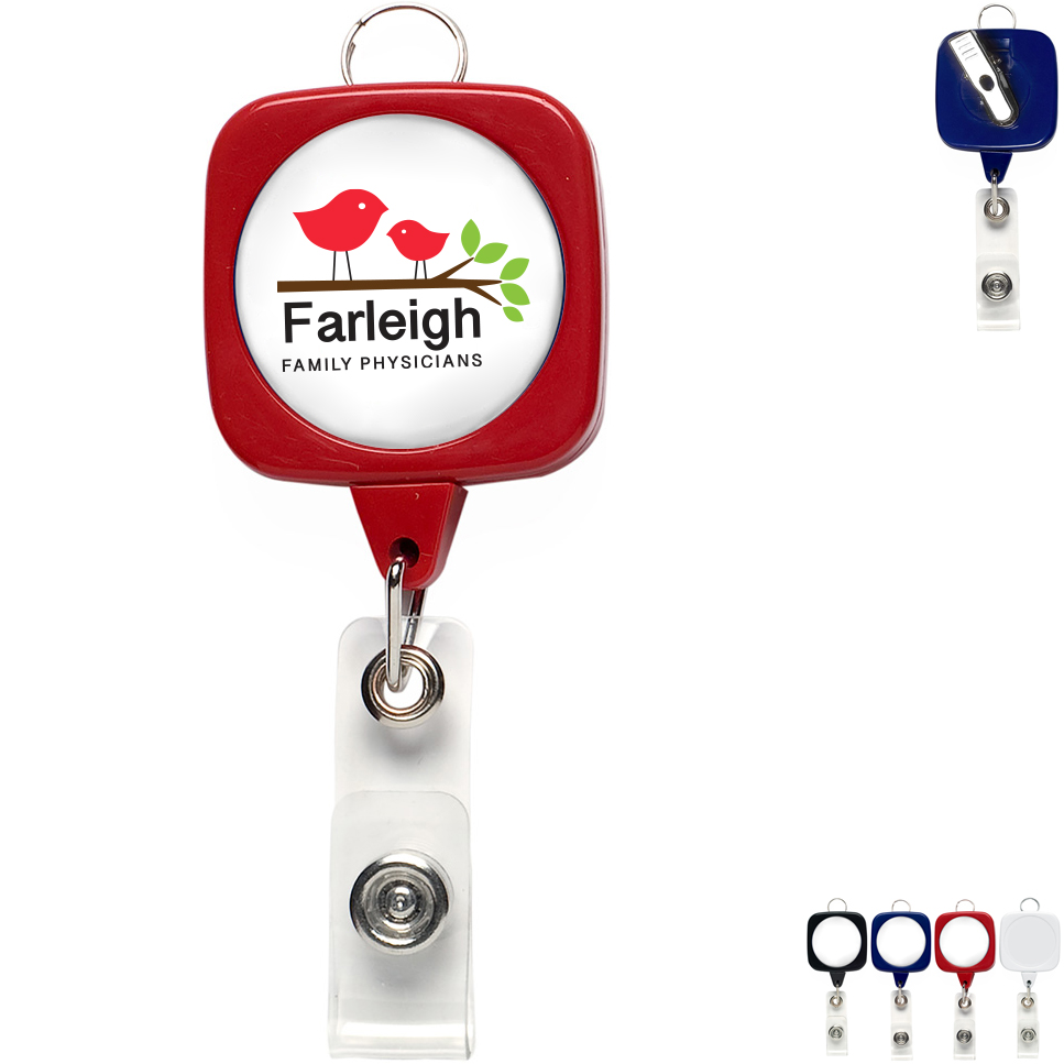 Product Photo 1 Jumbo Sqround Badge Reel with Lanyard Attachment
