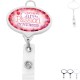 Jumbo Oval Badge Reel with Lanyard Attachment