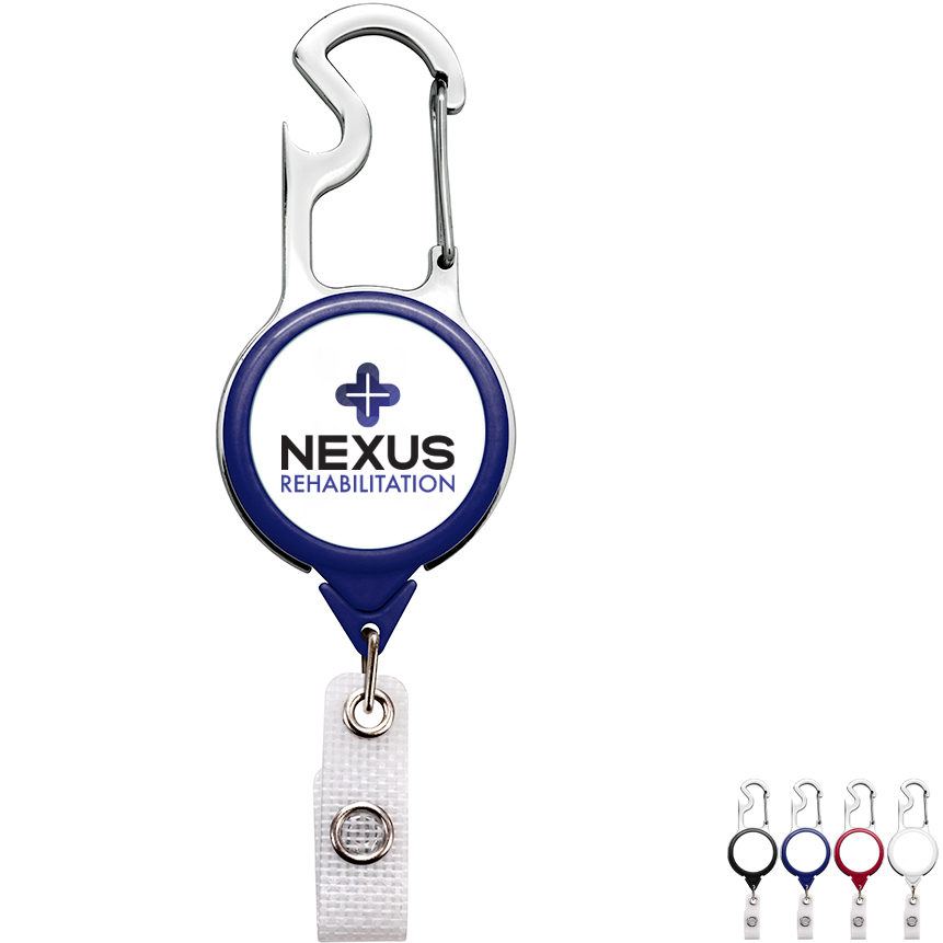 Product Photo 1 Carabiner Bottle Opener Badge Reel
