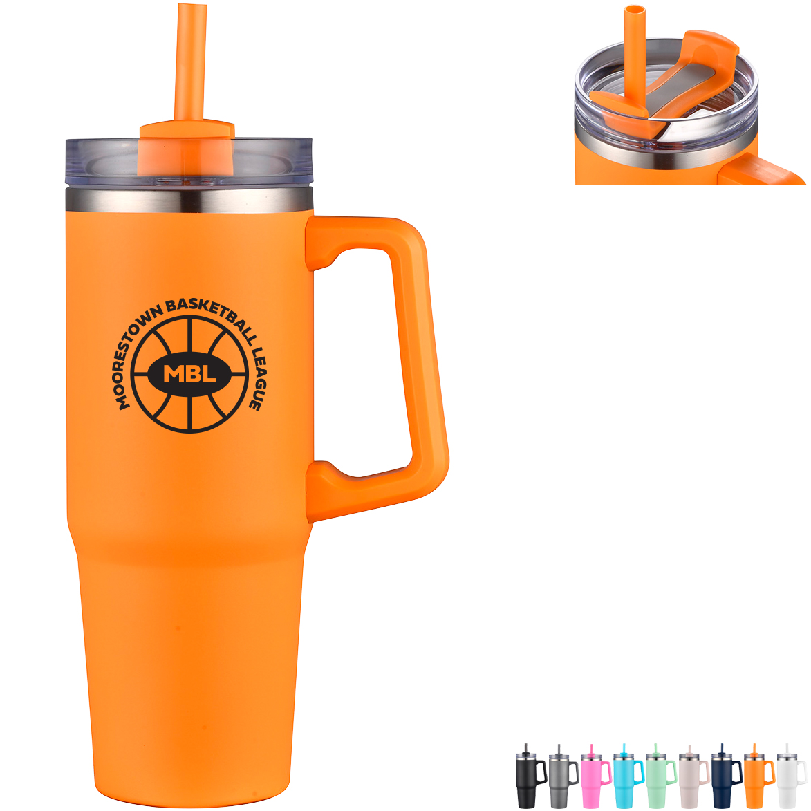 Product Photo 1 Milo Vacuum Insulated Stainless Steel Mug w/ Straw, 30oz.