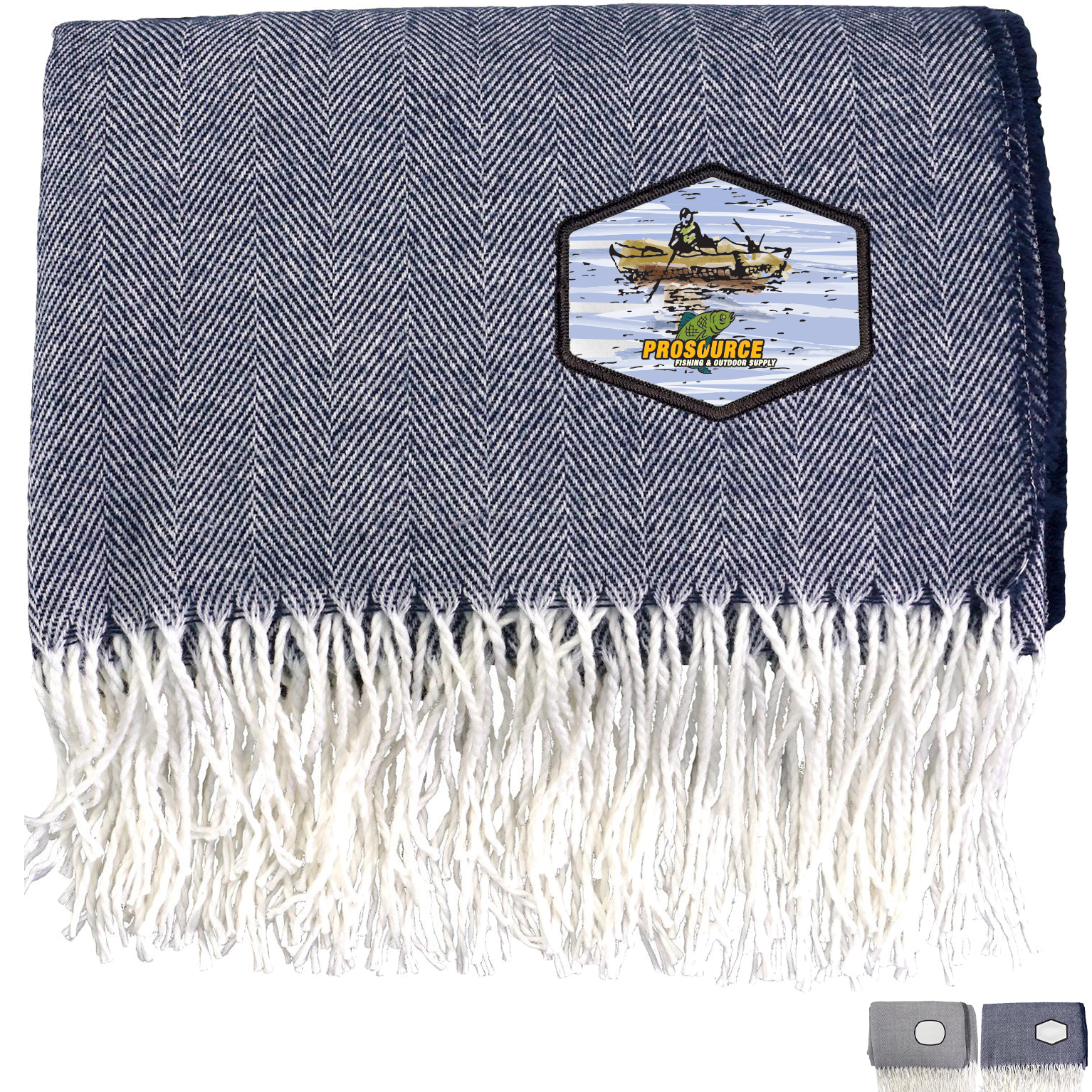 Product Photo 1 Fringed Emblem Throw Blanket