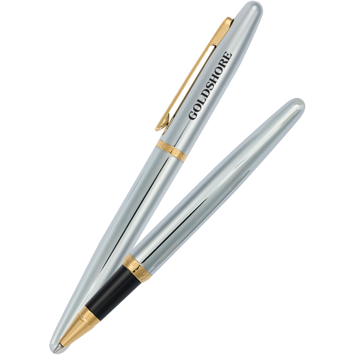 Product Photo 1 Sheaffer® VFM Polished Chrome Gold Trim Rollerball Pen