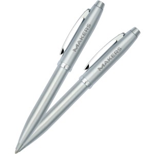 Sheaffer® 100 Brushed Chrome Ballpoint Pen - LD5472