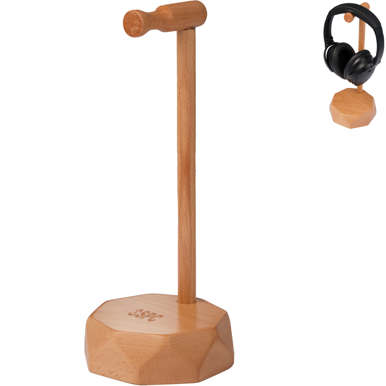 Product Photo 1 Desk Tune FSC®-Certified Wood Headphone Stand