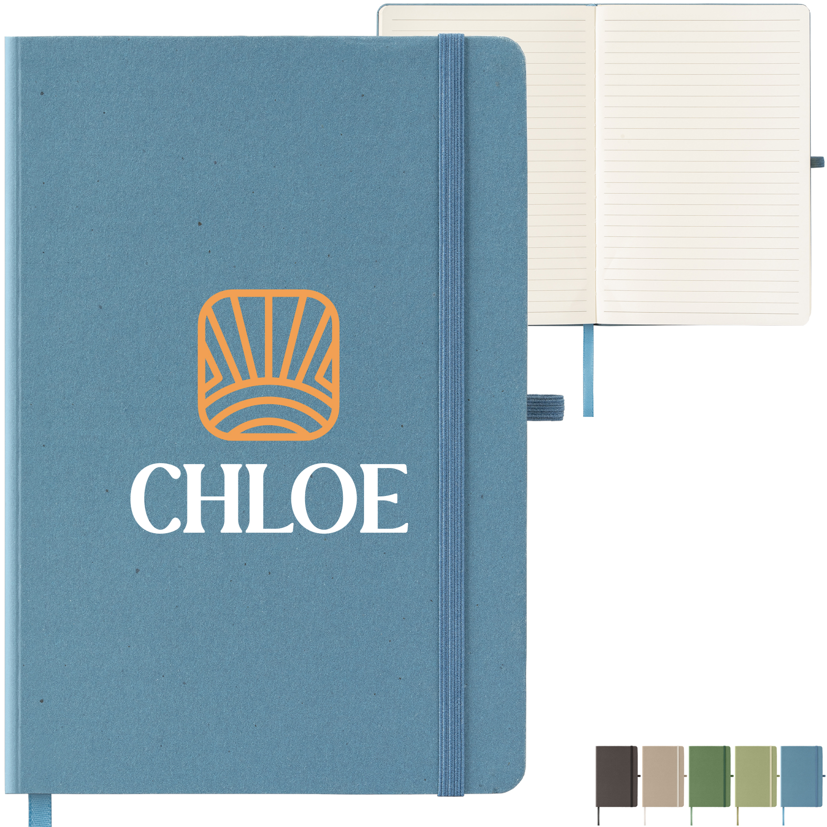 Product Photo 1 Terra Recycled Milk Carton Hard Cover Notebook, 5.83" x 8.27"