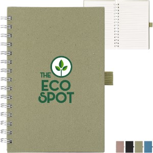 Terra Recycled Milk Carton Hard Cover Spiral Notebook, 8.27" x 5.83" - GS3810
