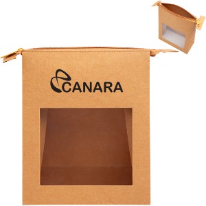 Kraft Paper Zippered Pouch - HT6731