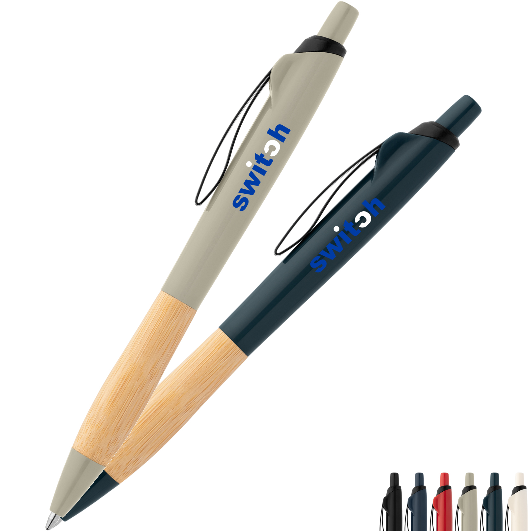 Product Photo 1 Crest Recycled Plastic Retractable Curvy Pen