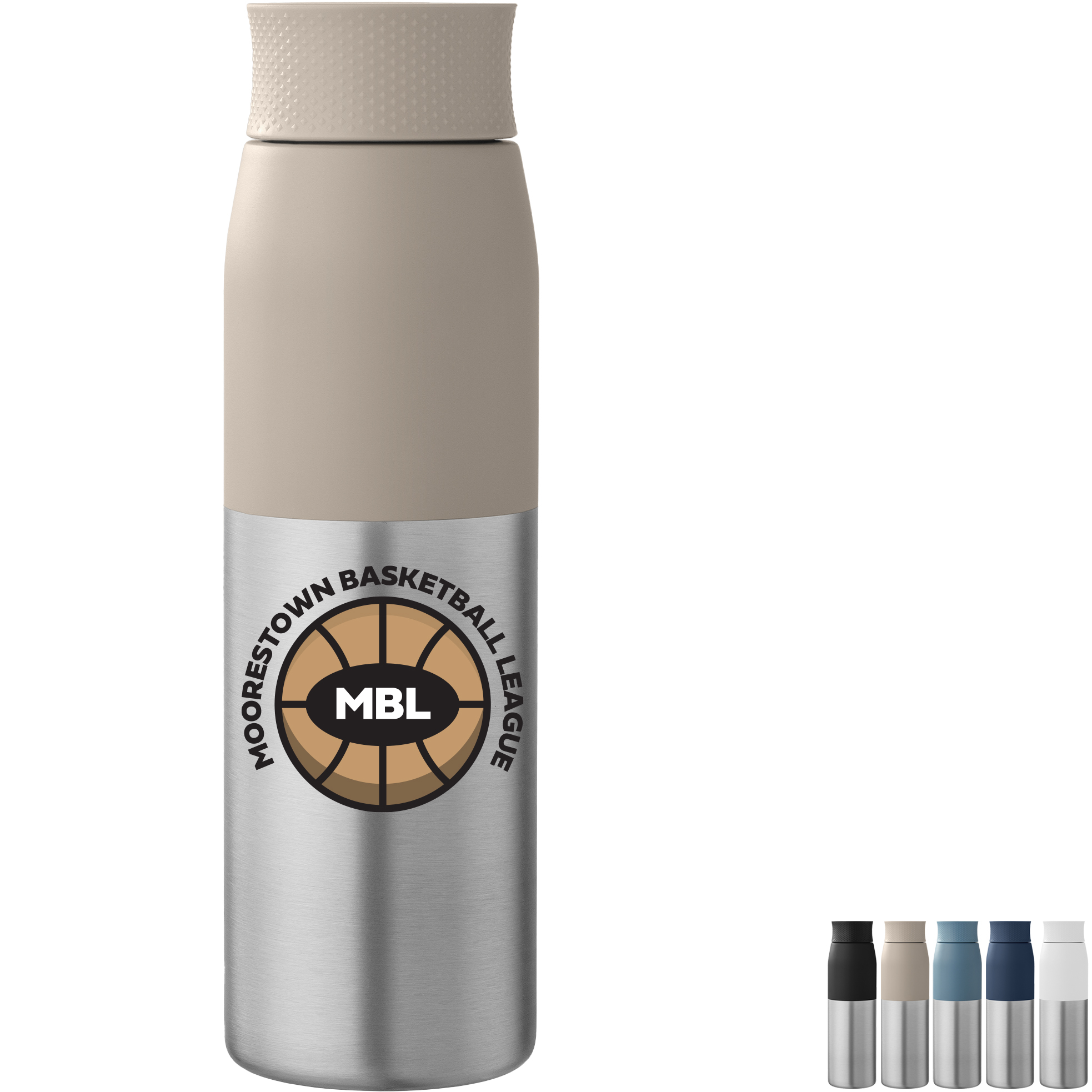 Product Photo 1 Borealis Recycled Stainless Steel Twist Lid Bottle, 22 oz.