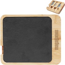 Photo 20 Slate & Bamboo Cheese Server Set