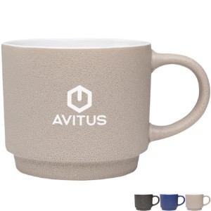 Pebble Grain Textured Ceramic Mug, 18oz. - HT6736