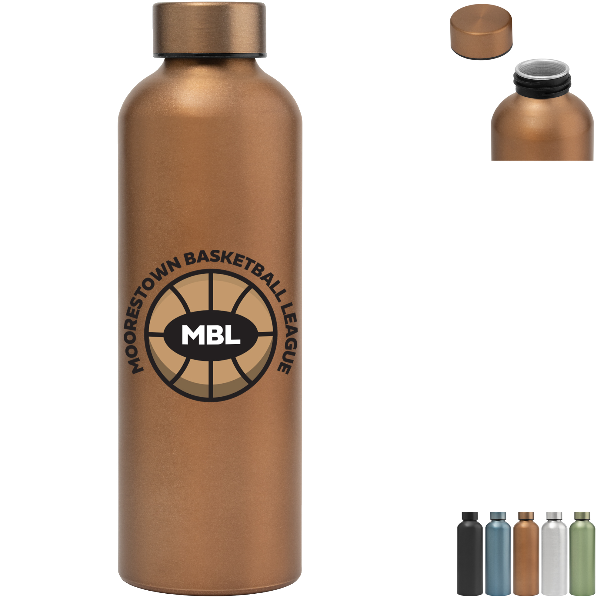 Product Photo 1 Astrid Recycled Aluminum Cooper Bottle, 24 oz.