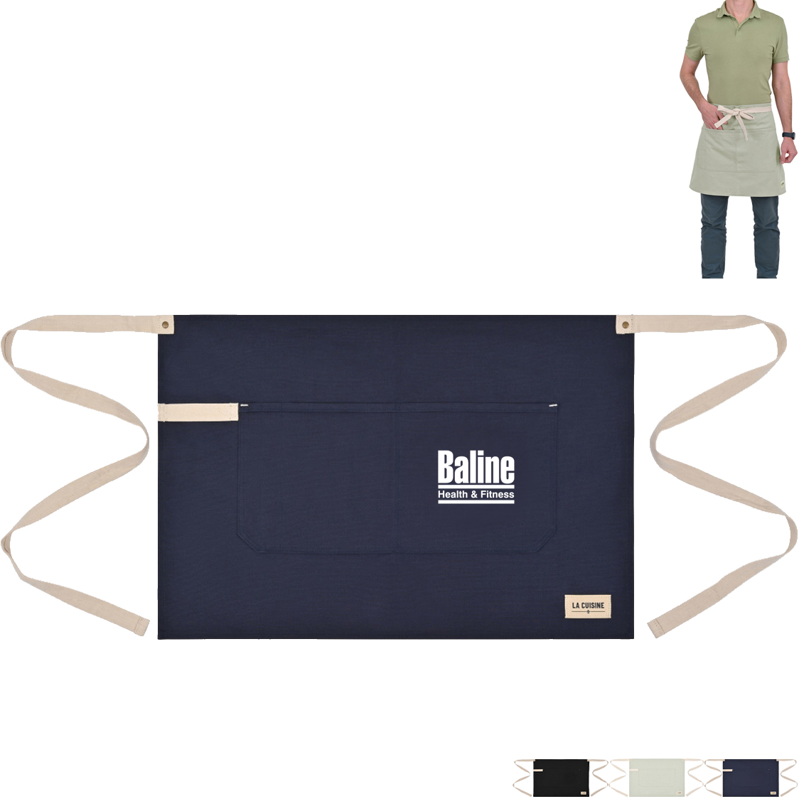 Product Photo 1 La Cuisine Cotton Canvas Bistro Apron