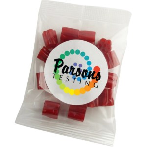 Cherry Licorice Bites Goody Bag, 1oz. - CI2435