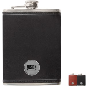 Ahead® Leather Flask - GM2336