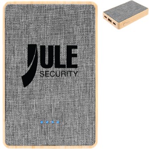 Bamboo & rPET Power Bank, 5000mAh - HT6806