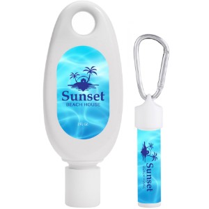 Happy Reef Sunscreen & Lip Moisturizer SPF15 Carabiner Kit - WB3743
