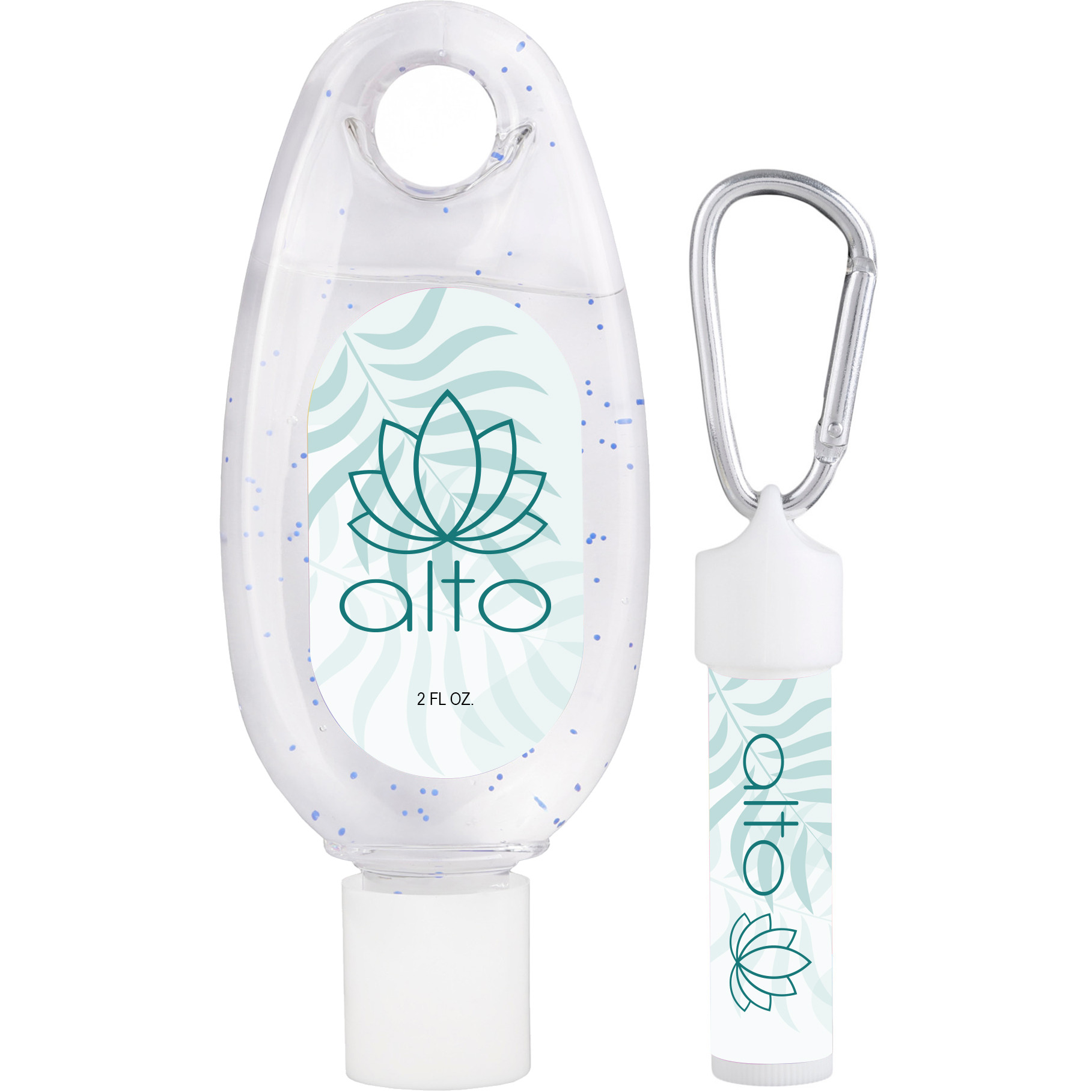 Product Photo 1 Moisturizing Sanitizer & Lip Moisturizer SPF15 Carabiner Kit