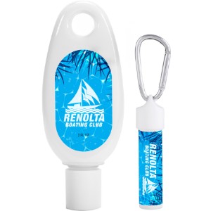 Sunscreen & Lip Moisturizer Carabiner Kit - WB3755