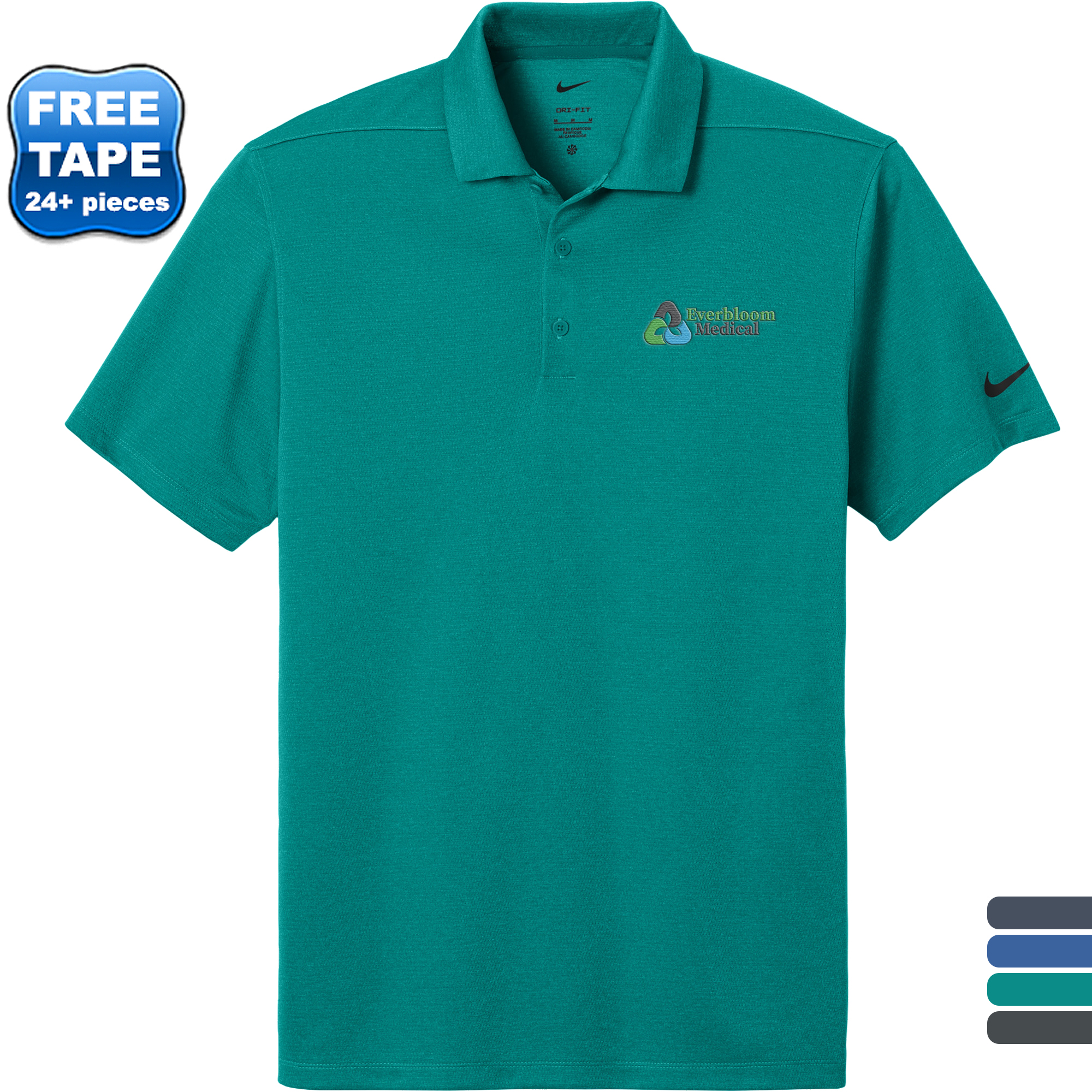 Product Photo 1 Nike® Dri-FIT Smooth Heather Polyester Men's Polo