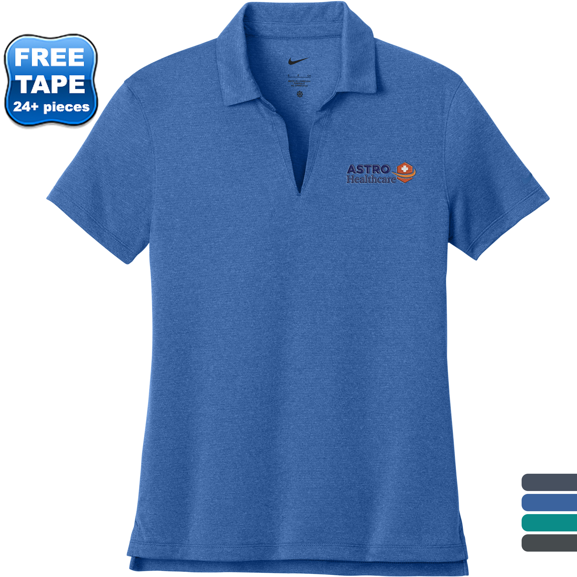 Product Photo 1 Nike® Dri-FIT Smooth Heather Polyester Ladies' Polo