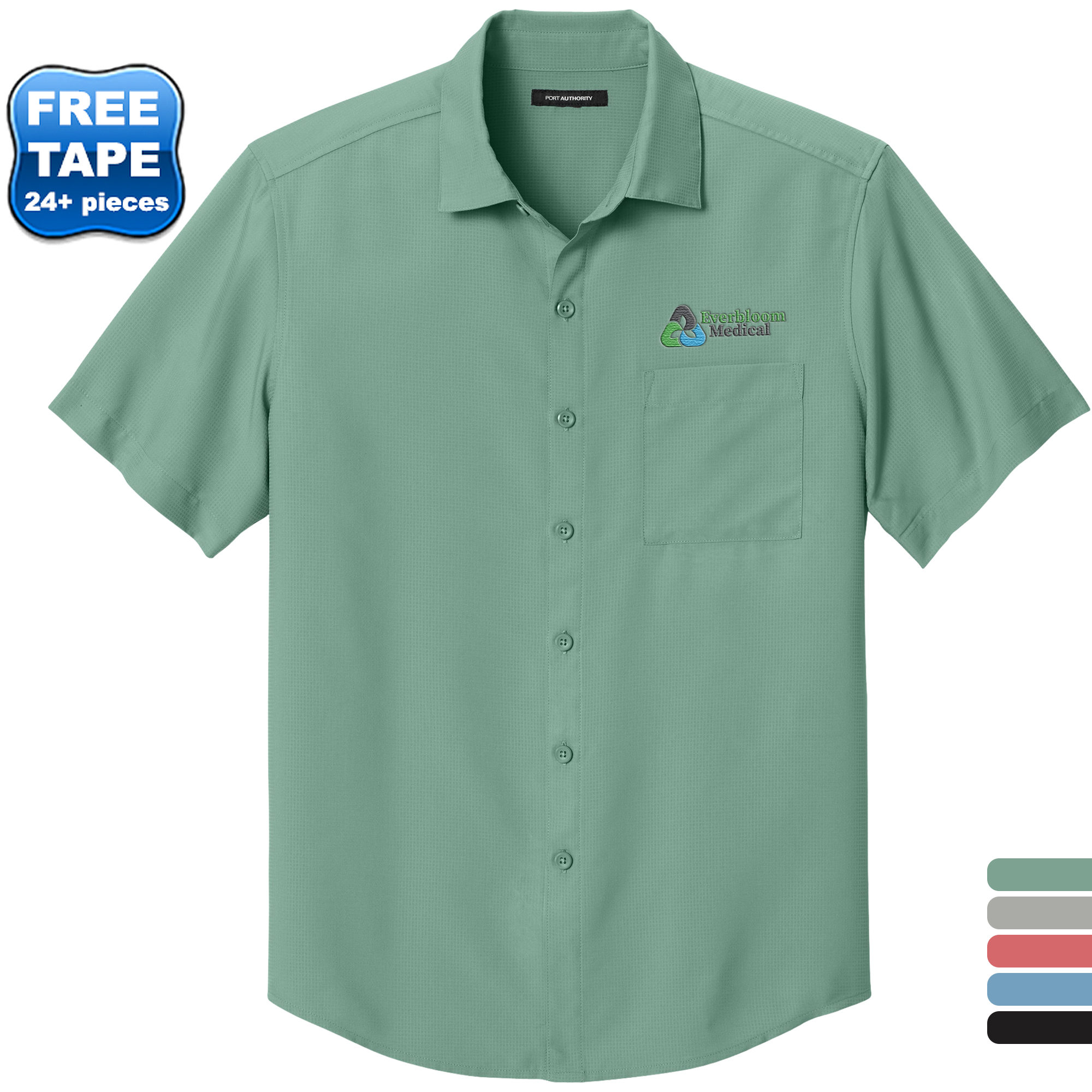 Product Photo 1 Port Authority® Short Sleeve Polyester UV Dockside Men's Shirt