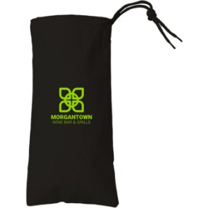 Colored Cotton Drawstring Wine Tote Bag - SB2658