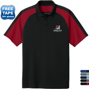 Port Authority® Wearever Performance Polyester Pique Colorblock Men's Polo - WJ7138