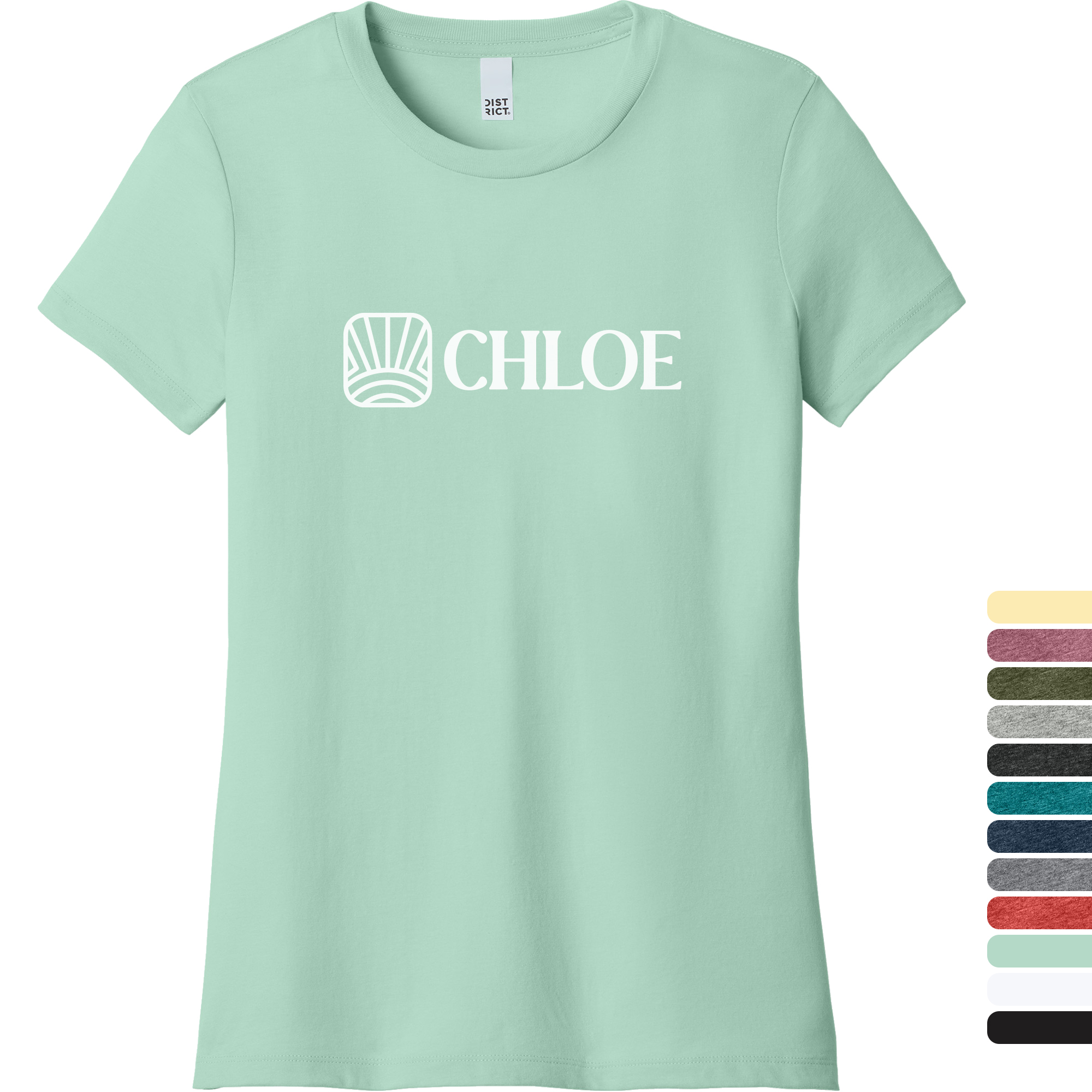 Product Photo 1 District® Perfect Weight® CVC Short Sleeve Ladies' Tee