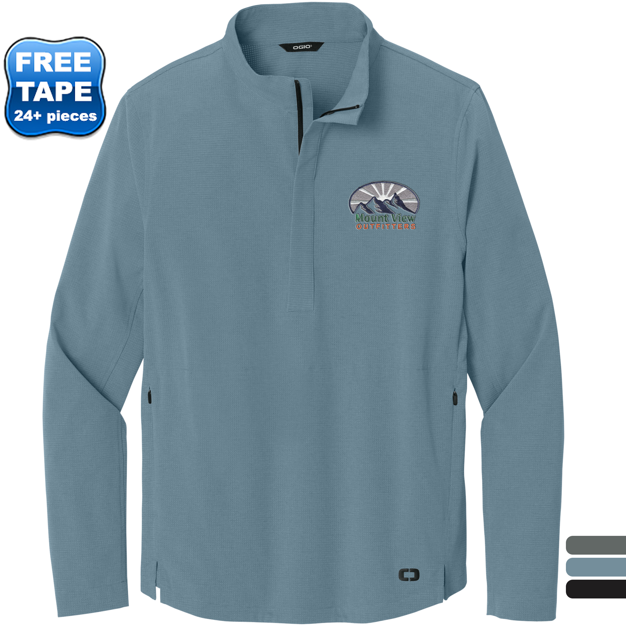 Product Photo 1 OGIO® Aspect Poly/Spandex 1/2 Zip Men's Pullover