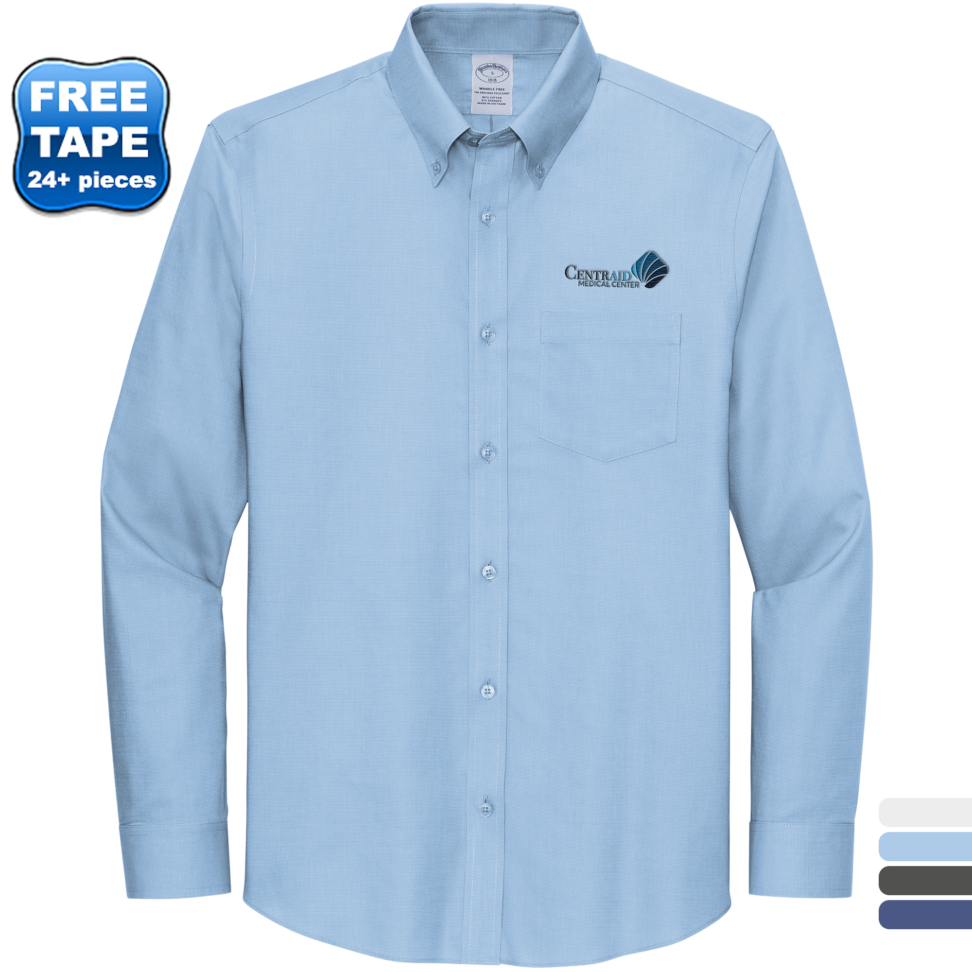 Product Photo 1 Brooks Brothers® Wrinkle-Free Cotton/Spandex Stretch Nailhead Men's Tall Shirt