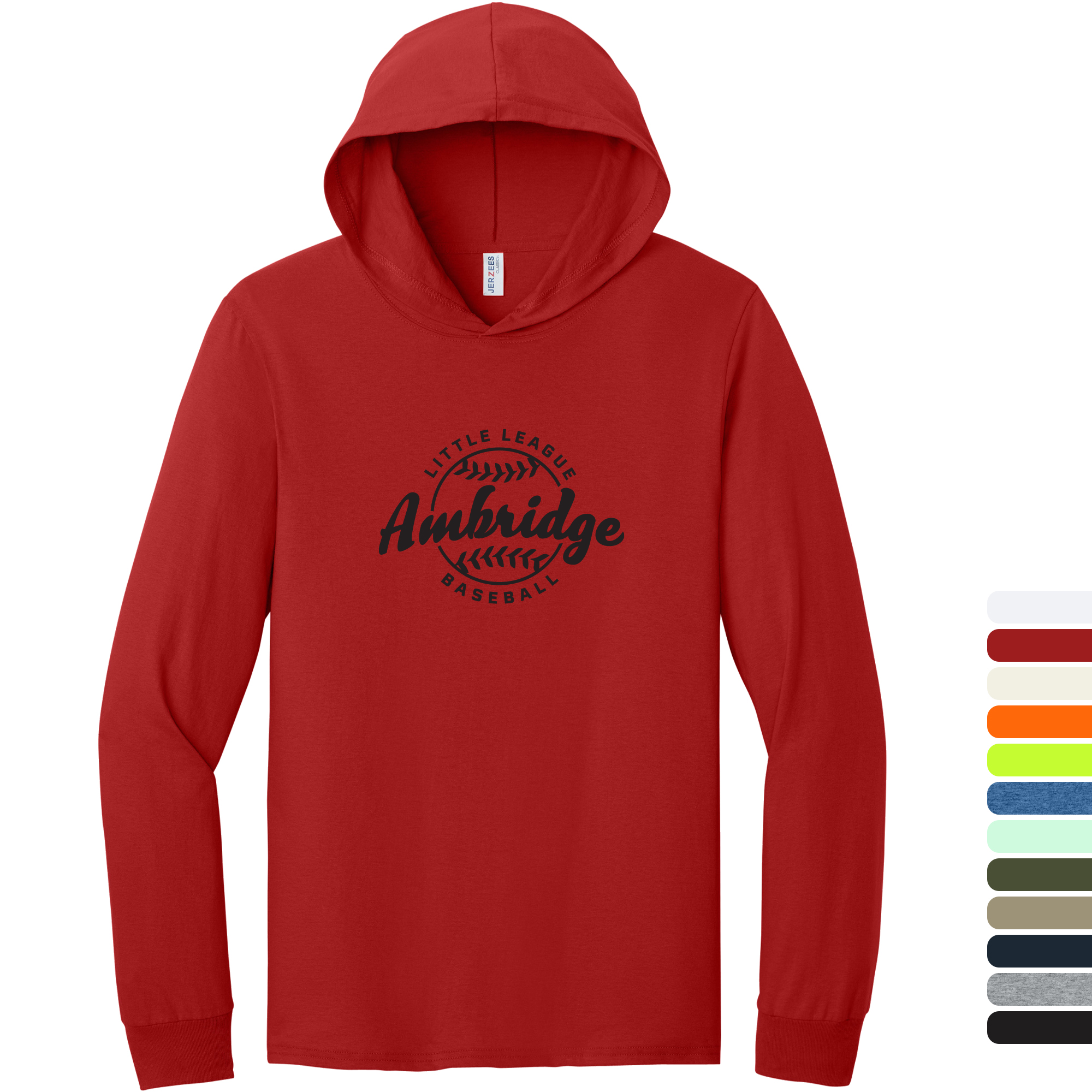 Product Photo 1 Jerzees® Classics™ Cotton Long Sleeve Hooded Unisex T-Shirt