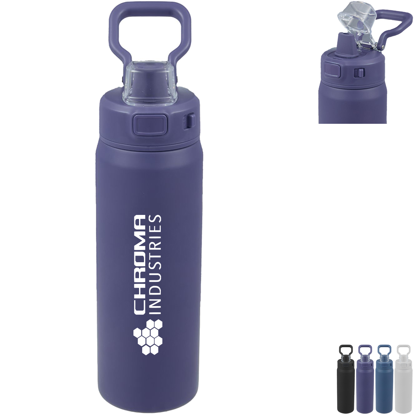 Product Photo 1 Canyon Recycled Single-Wall Stainless Steel Bottle, 30oz.