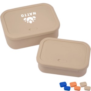Silicone Food Storage Box with Air Valve Set, 24oz. & 44oz. - LD5503