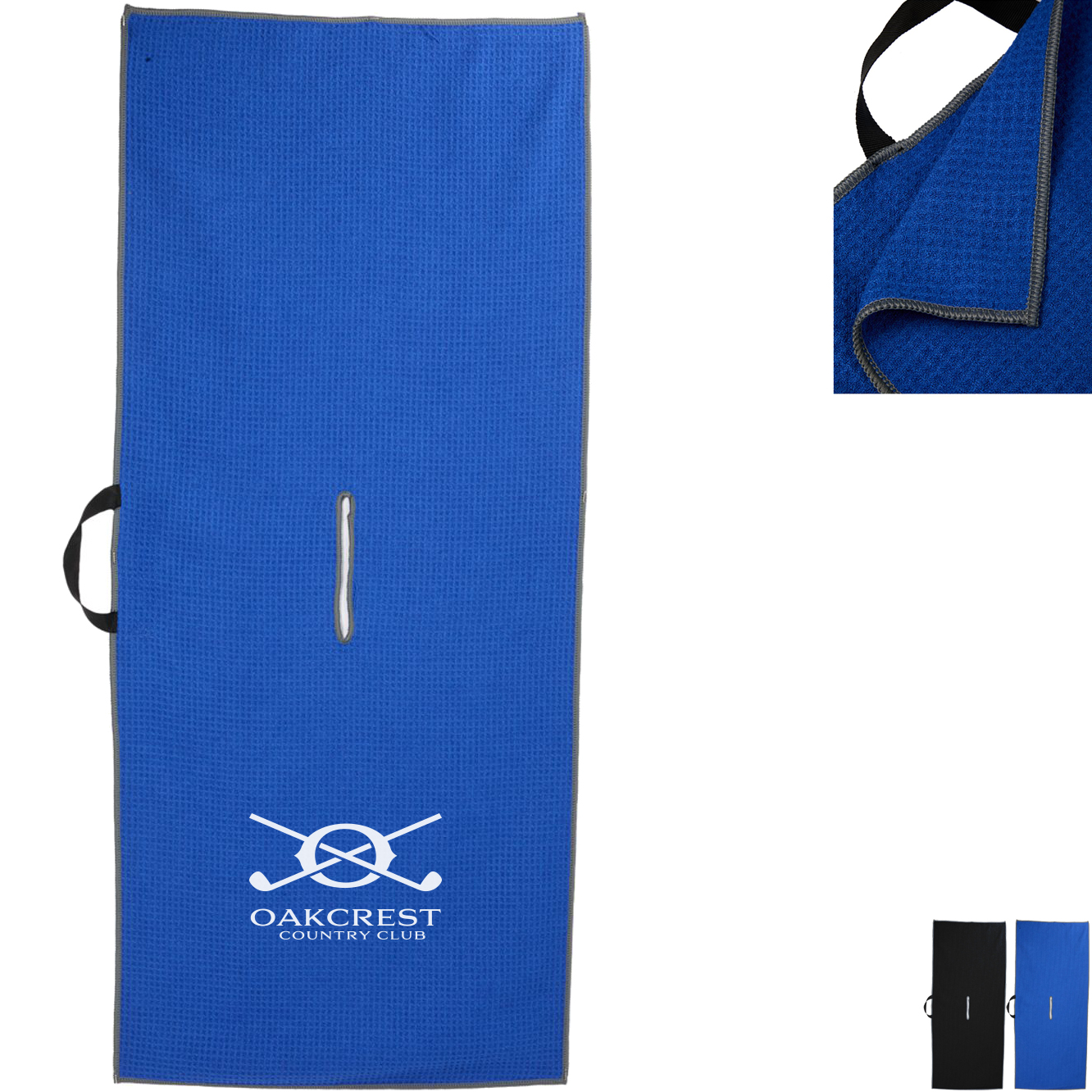 Product Photo 1 Recycled Slip-Over Player Waffle Polyester Golf Towel, 17" x 40"