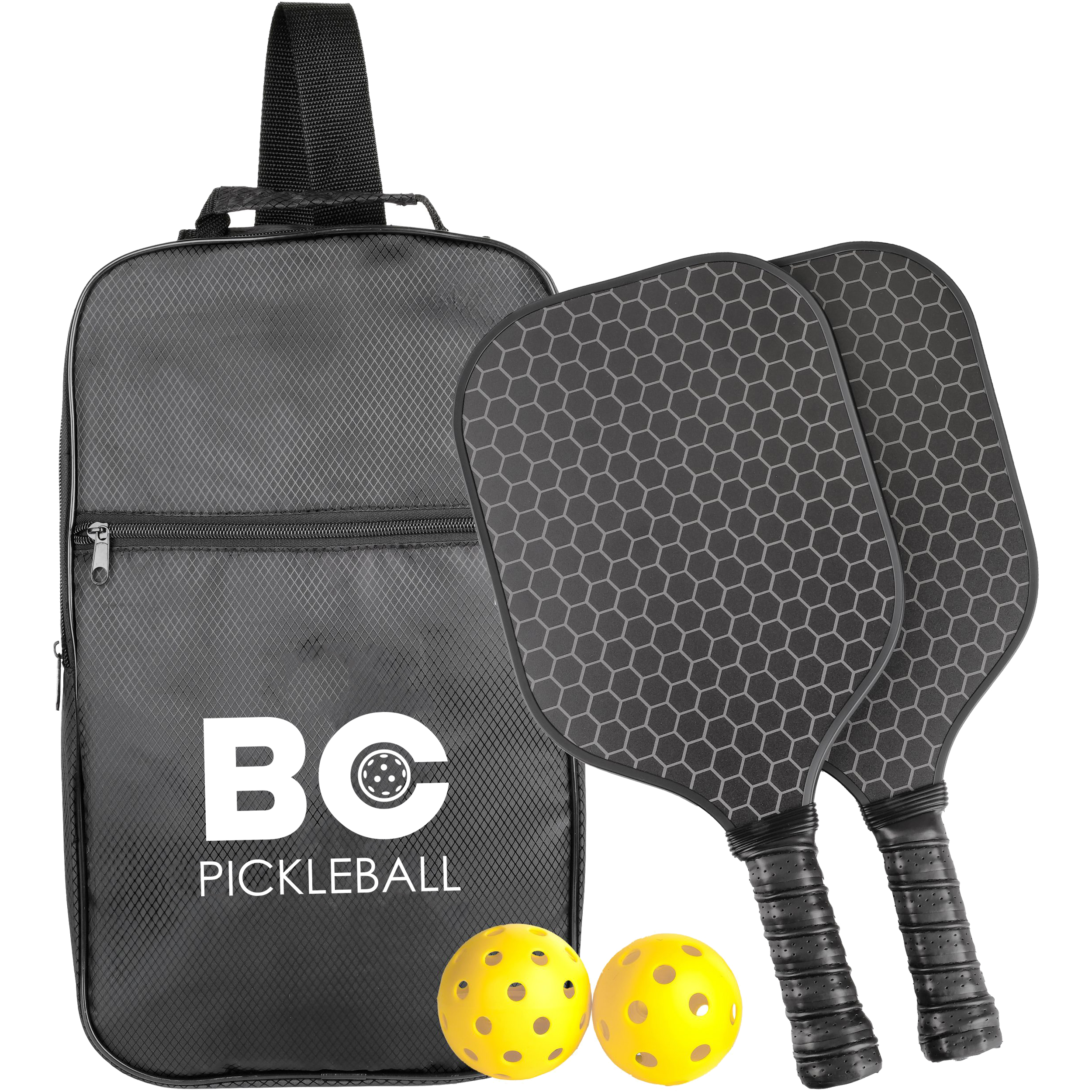 Product Photo 1 Four Piece Carbon Fiber Pickleball Set