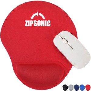 Wave Non-Slip Mouse Pad w/ Gel Wrist Rest - AR1762