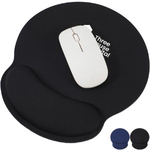 Crest Non-Slip Mouse Pad w/ Foam Wrist Rest - AR1768