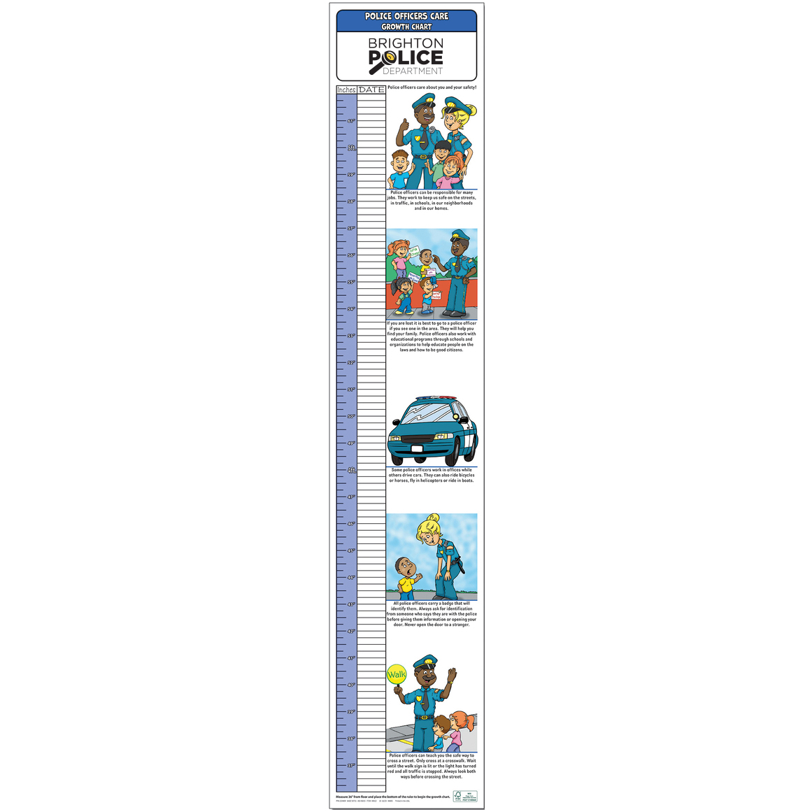 Product Photo 1 Police Officers Care Growth Chart