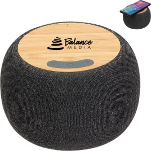 Empire Bamboo Wireless Speaker with 5W Wireless Charger - AR1001