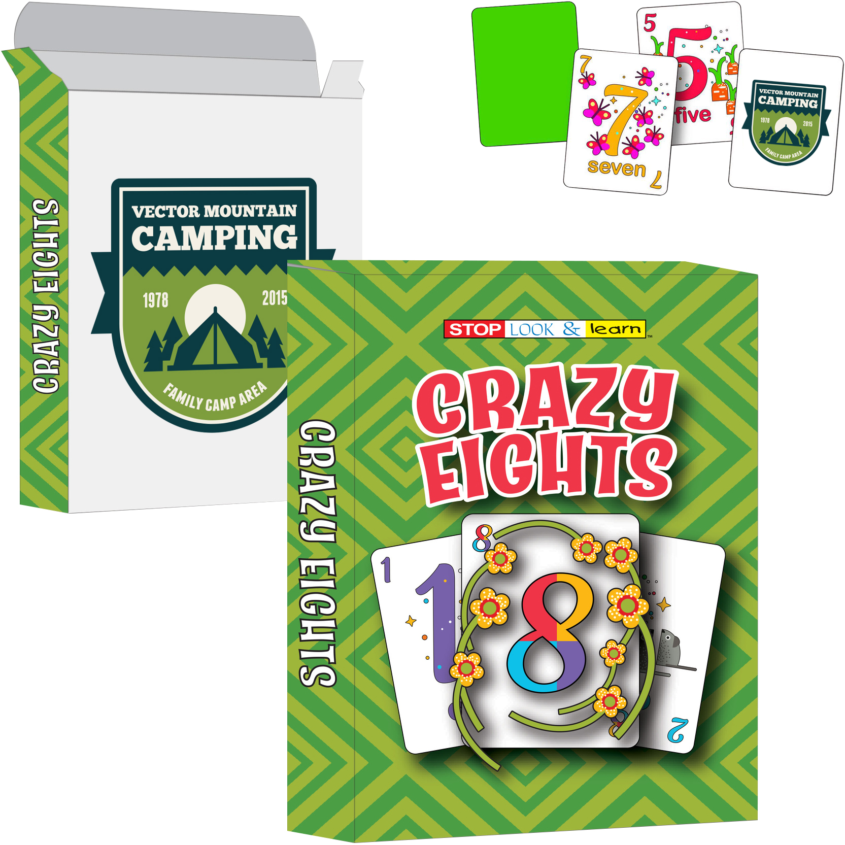 Product Photo 1 Crazy Eights Flash Card Set