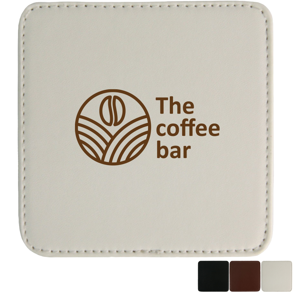 Product Photo 1 Faux Leather Square Coaster
