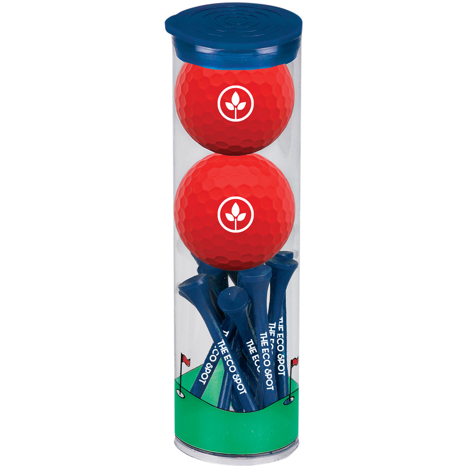 Product Photo 1 Two Ball Tall Tube W/ Wilson Duosoft Golf Balls
