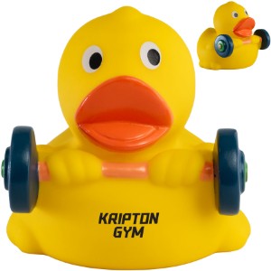 Weight Lifter Rubber Duck - AF2537
