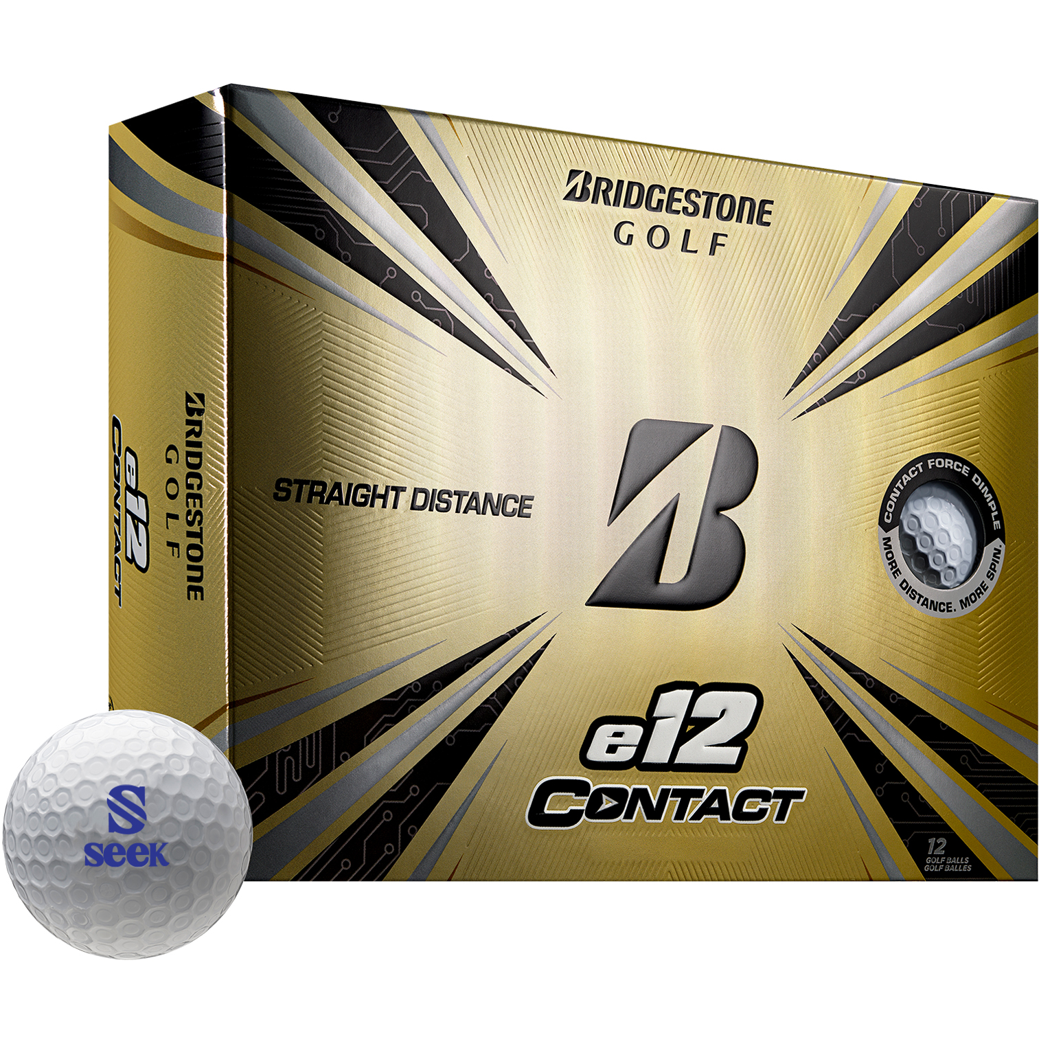 Product Photo 1 Bridgestone E12 Contact 12 Golf Ball Box