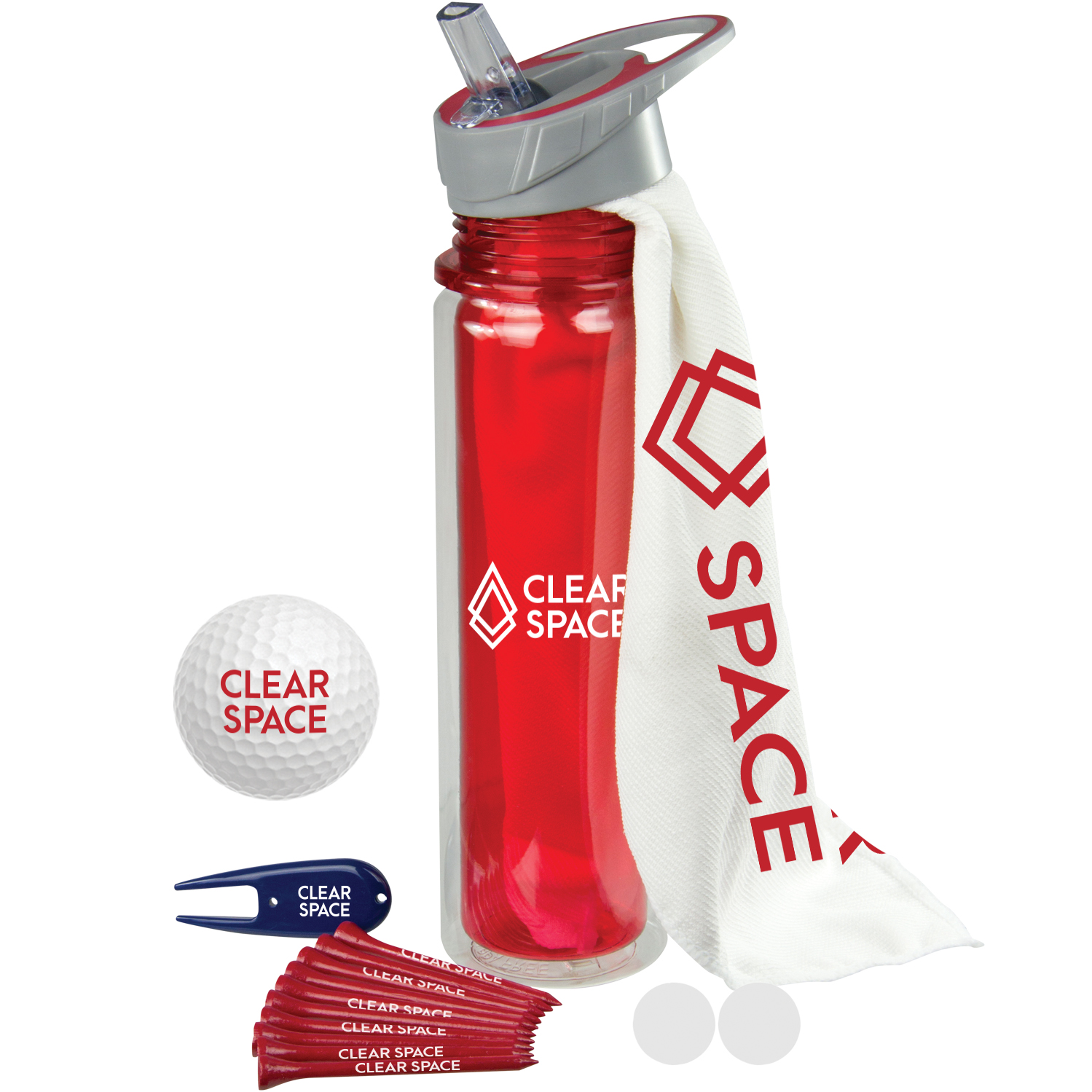 Product Photo 1 Hydrate Golf Kit W/ Bridgestone E6 Golf Ball