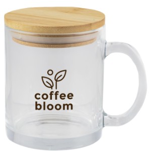 Cozy Glass Mug With Bamboo Lid, 11 oz. - GB9550