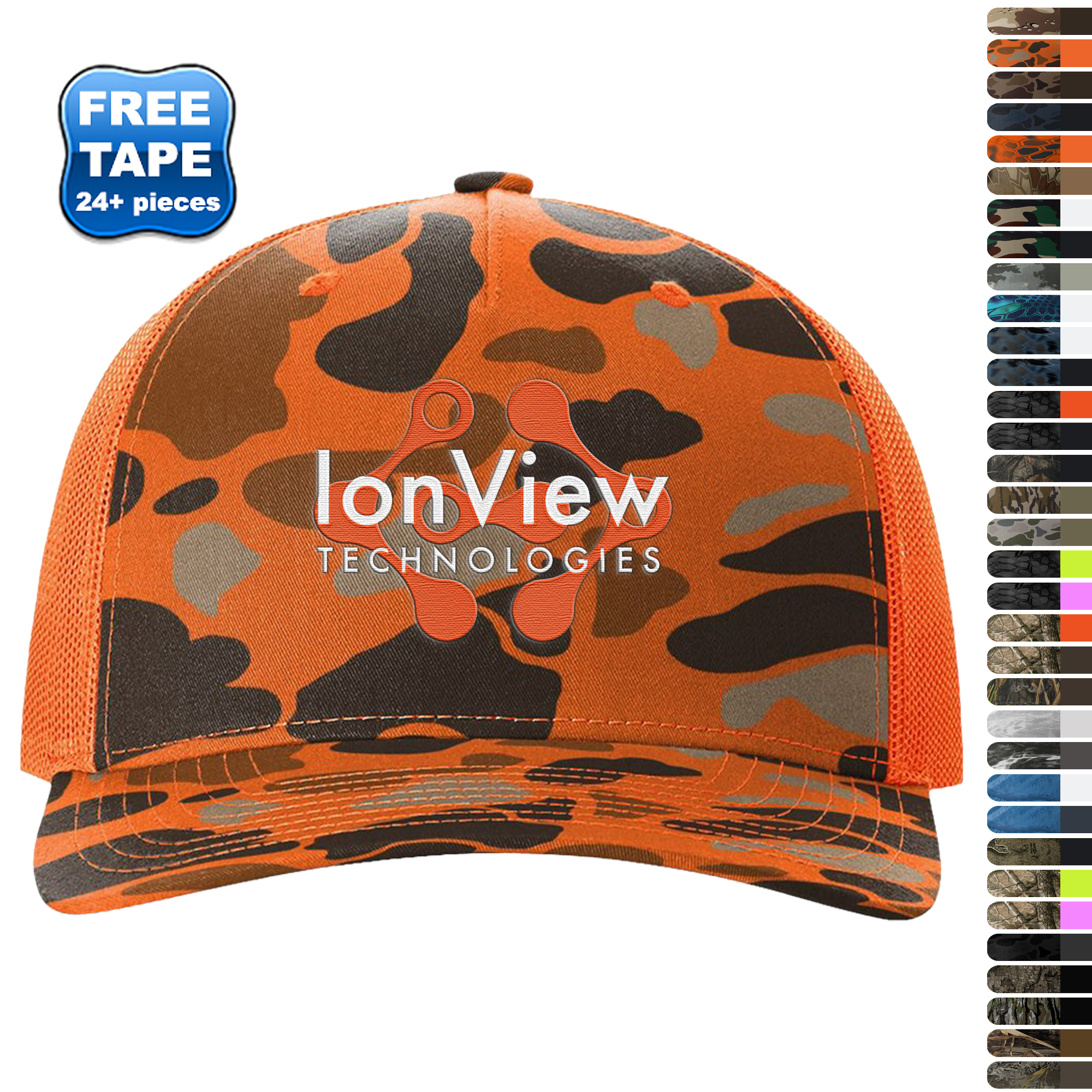 Product Photo 1 Richardson® Five-Panel Printed Structured Trucker Cap