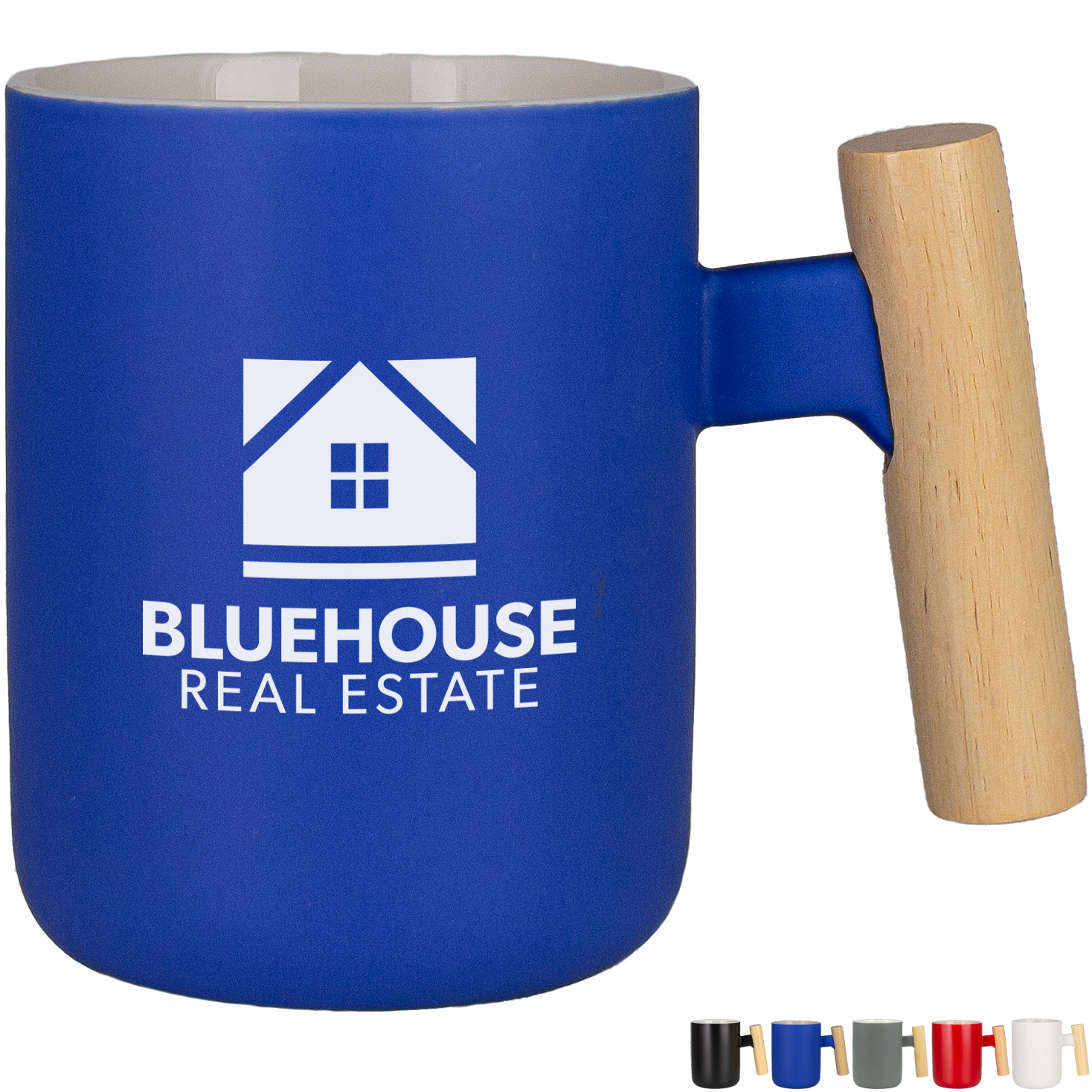 Product Photo 1 Tokyo Ceramic Mug W/ Wooden Handle, 12 oz.